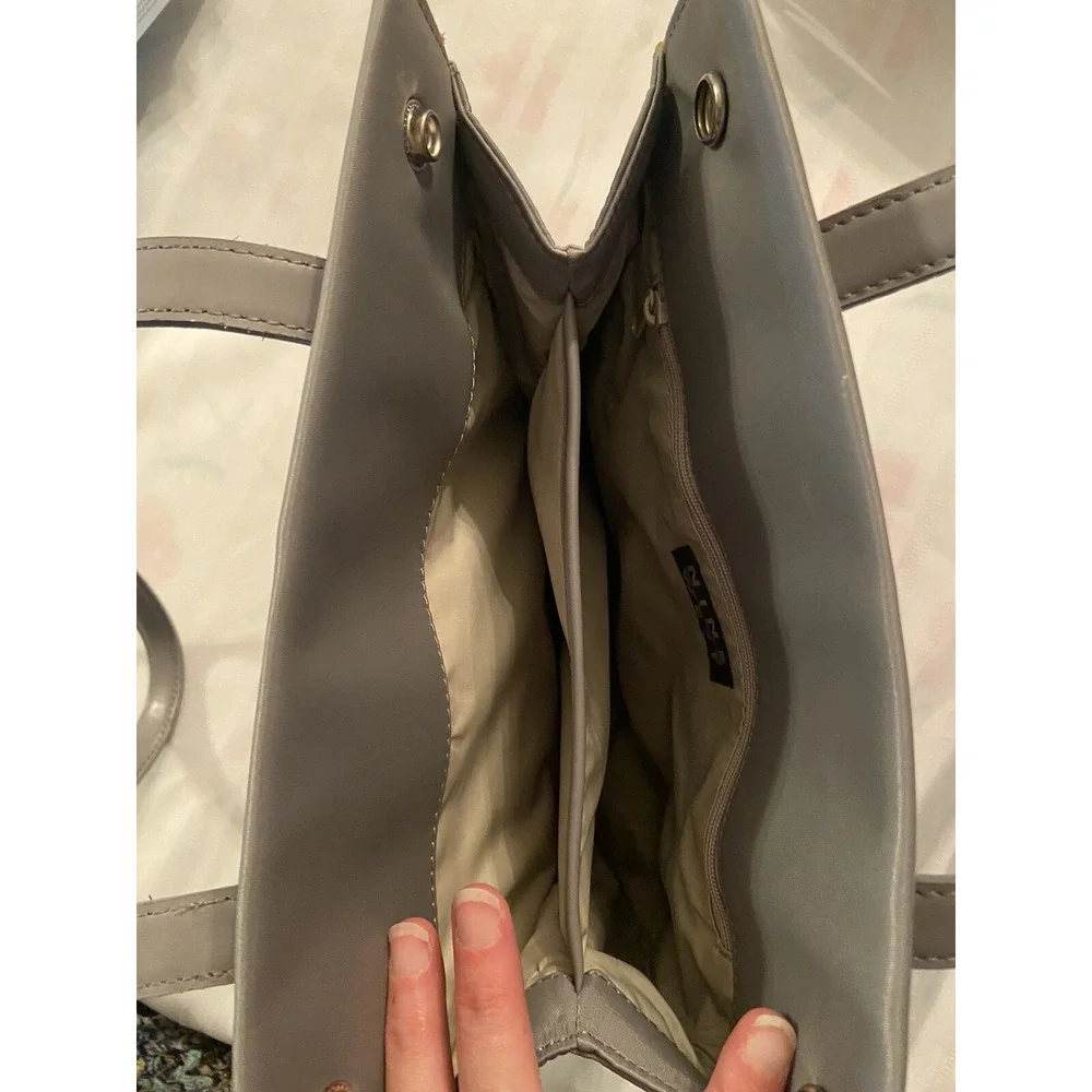 NWT Vintage NINE WEST Gray Snap Ups BAG‎ PURSE NEW Vtg